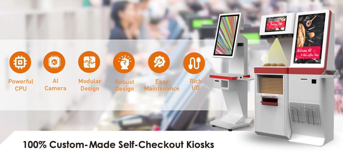 100% Custom-made Self-Checkout Kiosks